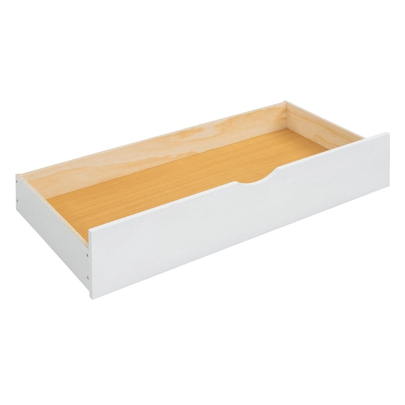 Lit plate-forme queen avec lit gigogne et tiroirs de rangement