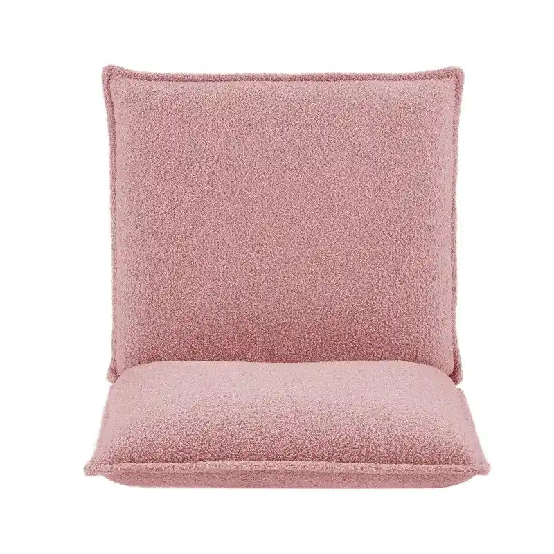 Pillow-Style Accent Chair with Metal Wire Base – Flanged Edge, 6 Fabric Options