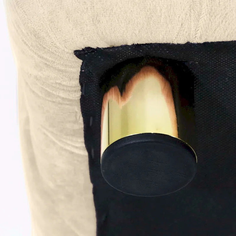 Pouf repose-pieds et siège d'appoint en velours