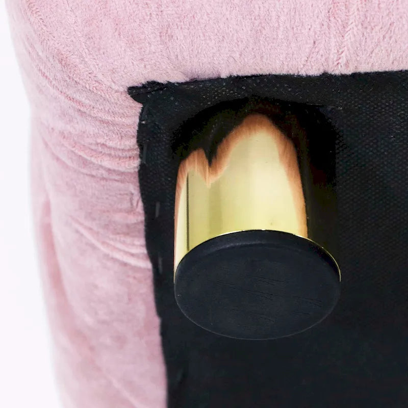 Pouf repose-pieds et siège d'appoint en velours