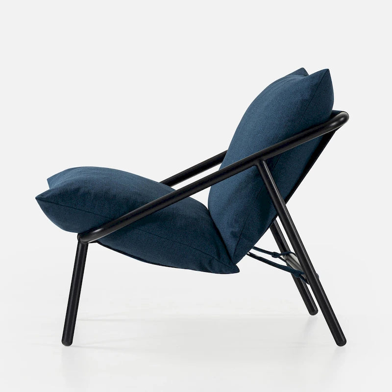 Metal Sling Accent Chair – Foam Cushioned, Multi-Color Options