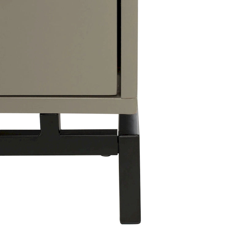 4-Drawer Dresser – Minimalist Style, Square Gold Pulls, Open Base, 3 Colors