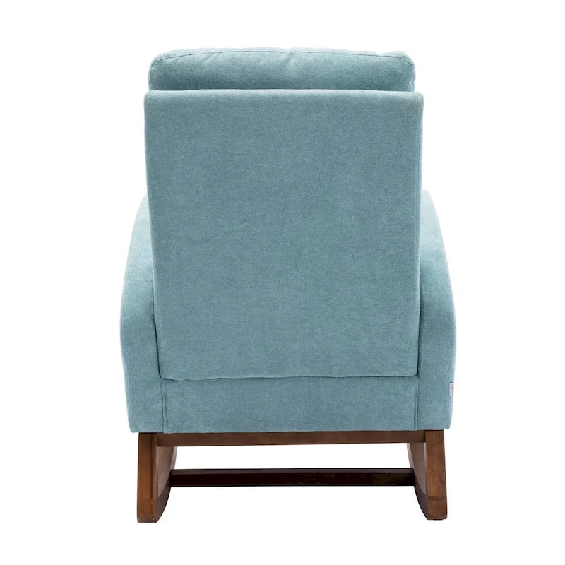 Modern Comfort Rocking Chair with High Backrest