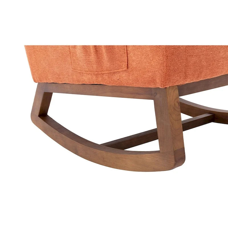 Modern Comfort Rocking Chair with High Backrest