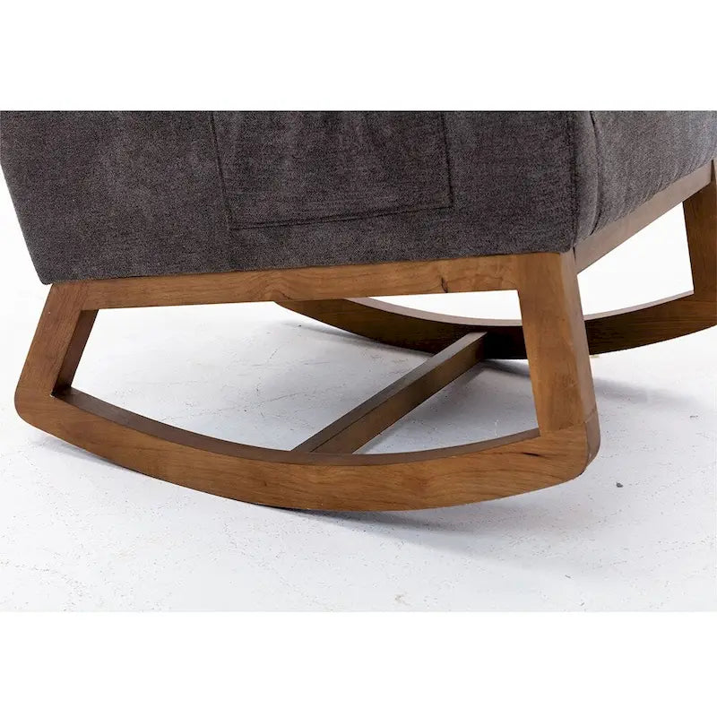 Modern Comfort Rocking Chair with High Backrest