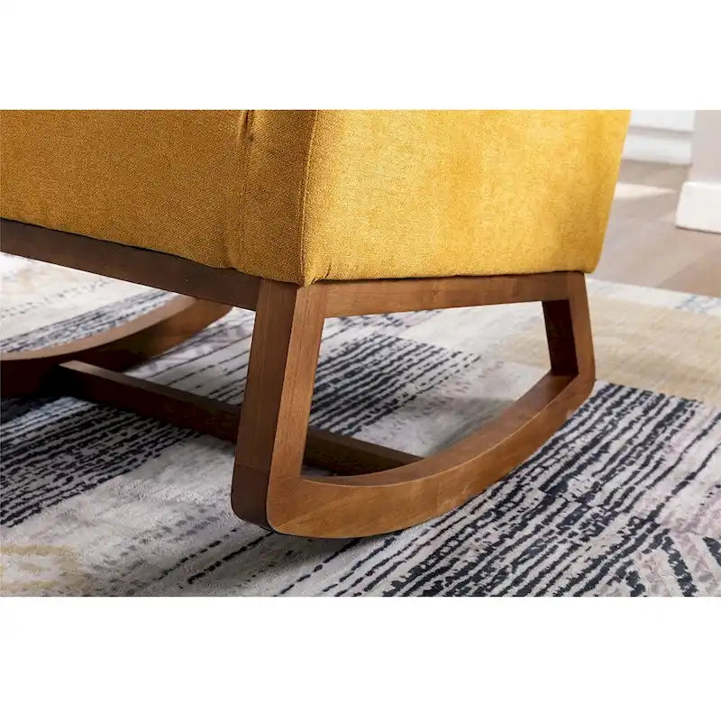 Modern Comfort Rocking Chair with High Backrest