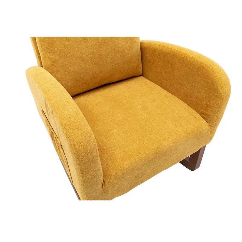 Modern Comfort Rocking Chair with High Backrest