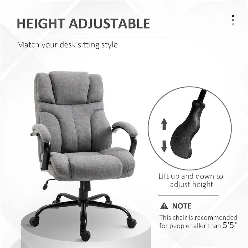 Big & Tall Ergonomic Office Chair – Extra-Wide Seat, Tilt Function, 500 lb Capacity