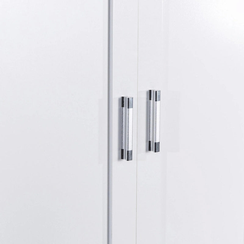 64" Tall Bathroom Storage Cabinet with Double Doors, Drawers & Adjustable Shelves