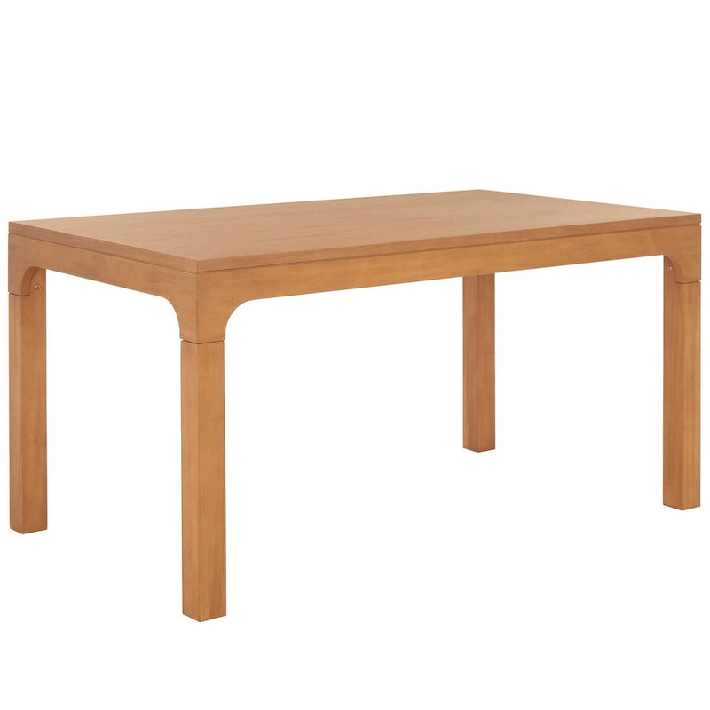 Table à manger rectangulaire de 152 cm – Base arquée, pour jusqu'à 8 personnes, 3 finitions